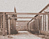 Rosenbergsche Textilfabrik, Innenhof um 1940