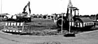 Erweiterungsarbeiten am Gewerbegebiet Schaumfeld im Jahr 1969