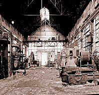 ehemalige Generatorenhalle der Mercator - Glasfabrik 1957